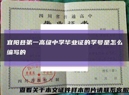 宜阳县第一高级中学毕业证的学号是怎么编写的缩略图
