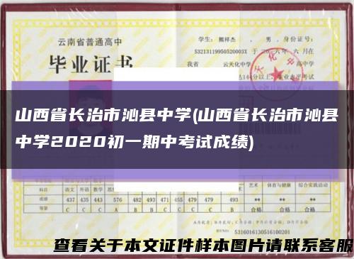 山西省长治市沁县中学(山西省长治市沁县中学2020初一期中考试成绩)缩略图