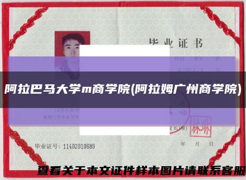 阿拉巴马大学m商学院(阿拉姆广州商学院)缩略图