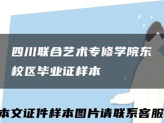 四川联合艺术专修学院东校区毕业证样本缩略图