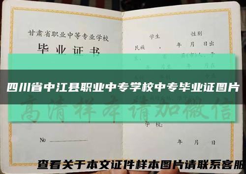 四川省中江县职业中专学校中专毕业证图片缩略图