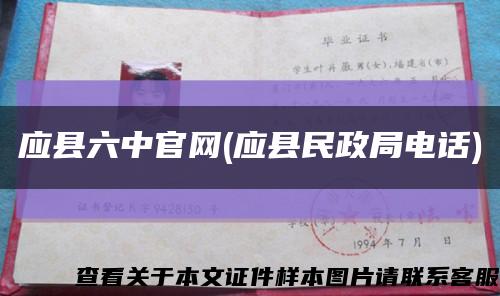 应县六中官网(应县民政局电话)缩略图
