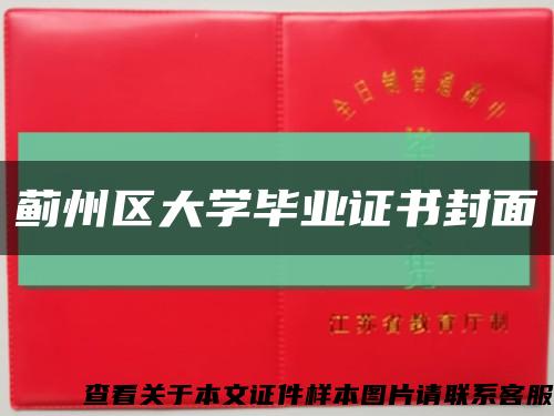 蓟州区大学毕业证书封面缩略图