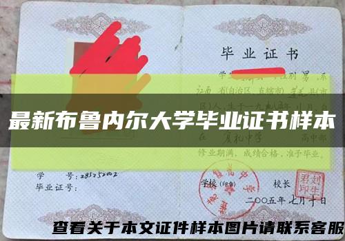 最新布鲁内尔大学毕业证书样本缩略图