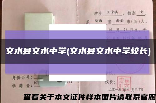 文水县文水中学(文水县文水中学校长)缩略图