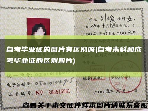 自考毕业证的图片有区别吗(自考本科和成考毕业证的区别图片)缩略图