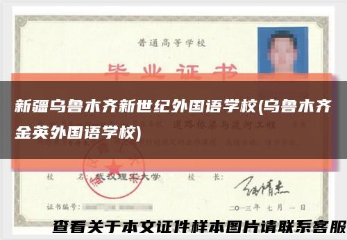 新疆乌鲁木齐新世纪外国语学校(乌鲁木齐金英外国语学校)缩略图