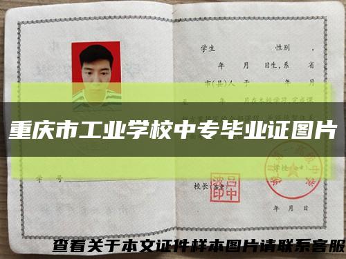 重庆市工业学校中专毕业证图片缩略图