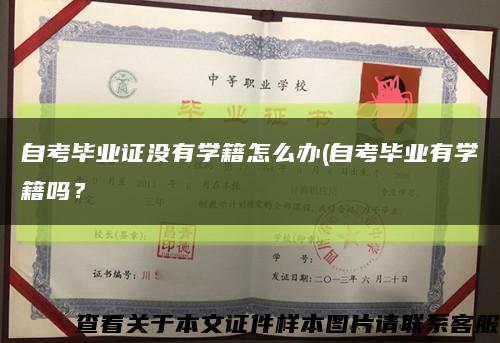 自考毕业证没有学籍怎么办(自考毕业有学籍吗？缩略图