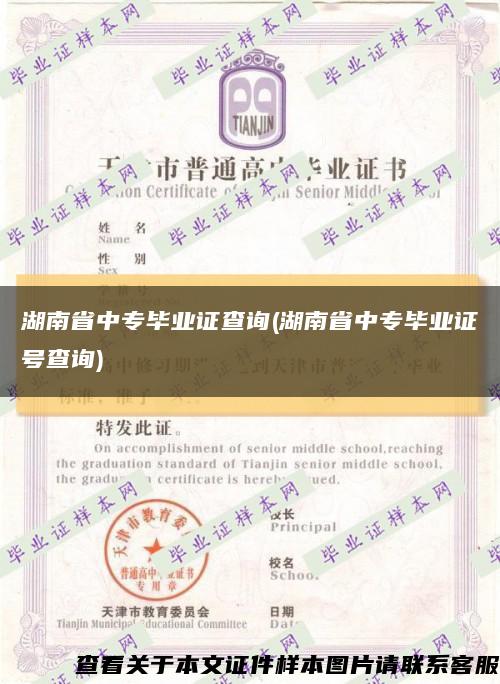 湖南省中专毕业证查询(湖南省中专毕业证号查询)缩略图