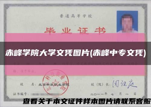 赤峰学院大学文凭图片(赤峰中专文凭)缩略图