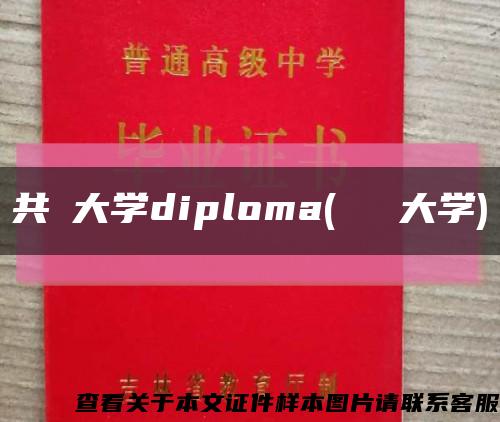 共栄大学diploma(ソウル大学)缩略图