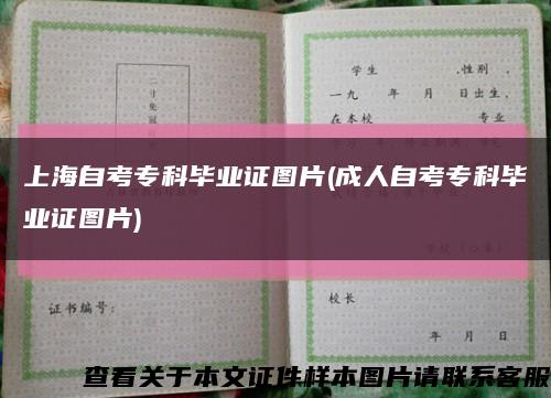 上海自考专科毕业证图片(成人自考专科毕业证图片)缩略图