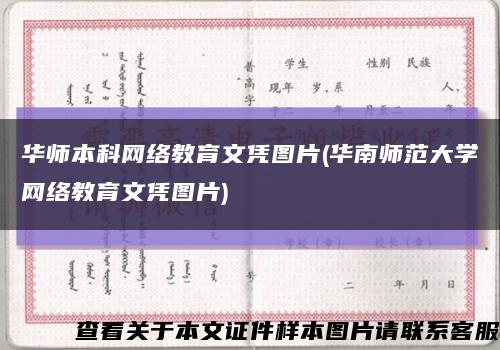 华师本科网络教育文凭图片(华南师范大学网络教育文凭图片)缩略图