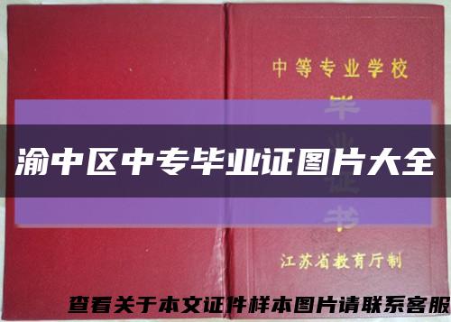 渝中区中专毕业证图片大全缩略图