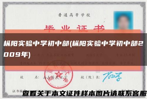 枞阳实验中学初中部(枞阳实验中学初中部2009年)缩略图