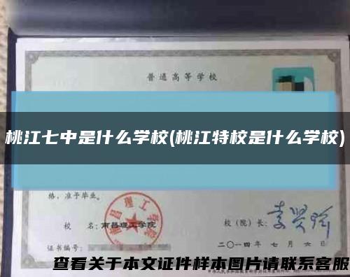 桃江七中是什么学校(桃江特校是什么学校)缩略图