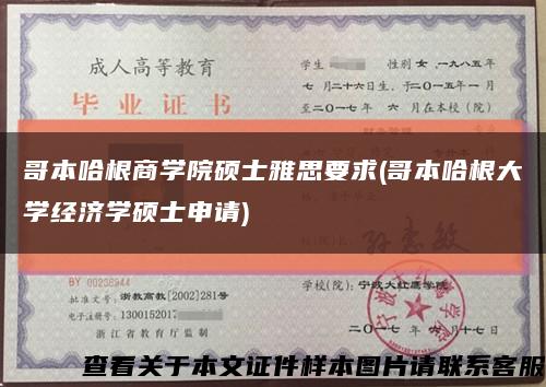 哥本哈根商学院硕士雅思要求(哥本哈根大学经济学硕士申请)缩略图