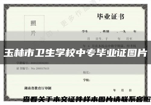 玉林市卫生学校中专毕业证图片缩略图