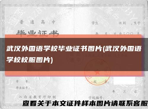 武汉外国语学校毕业证书图片(武汉外国语学校校服图片)缩略图