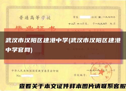 武汉市汉阳区建港中学(武汉市汉阳区建港中学官网)缩略图
