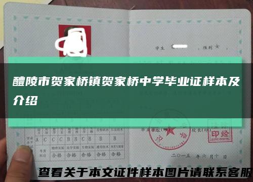 醴陵市贺家桥镇贺家桥中学毕业证样本及介绍缩略图
