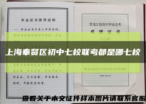 上海奉贤区初中七校联考都是哪七校缩略图