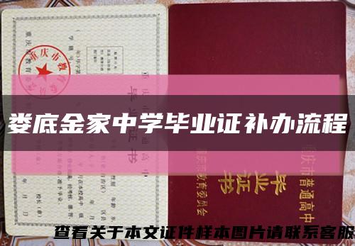 娄底金家中学毕业证补办流程缩略图