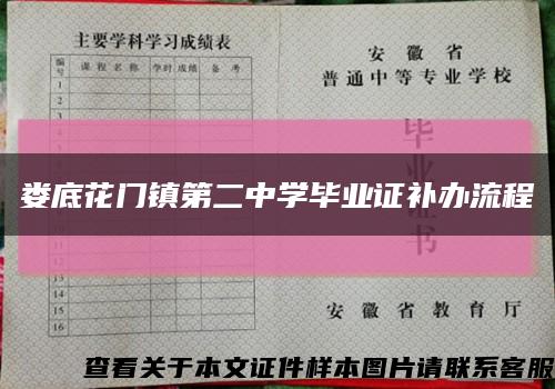 娄底花门镇第二中学毕业证补办流程缩略图