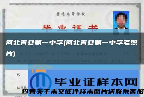 河北青县第一中学(河北青县第一中学老照片)缩略图