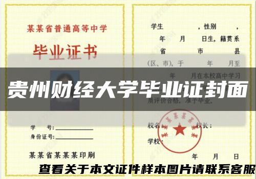 贵州财经大学毕业证封面缩略图