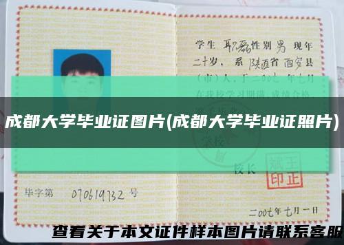 成都大学毕业证图片(成都大学毕业证照片)缩略图