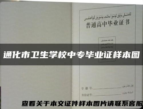 通化市卫生学校中专毕业证样本图缩略图