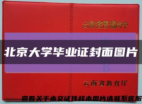 北京大学毕业证封面图片缩略图
