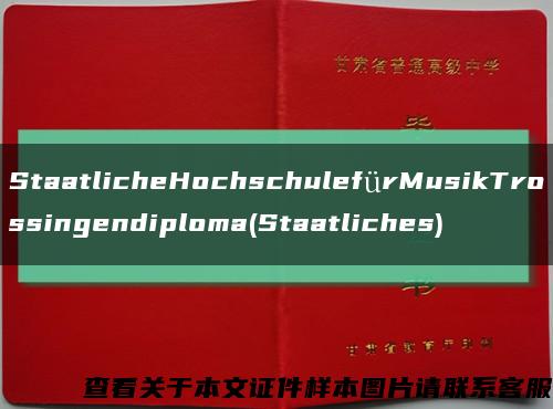 StaatlicheHochschulefürMusikTrossingendiploma(Staatliches)缩略图