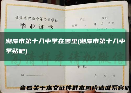 湘潭市第十八中学在哪里(湘潭市第十八中学贴吧)缩略图