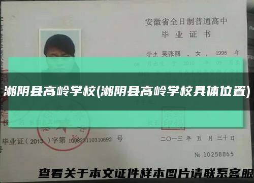 湘阴县高岭学校(湘阴县高岭学校具体位置)缩略图