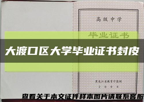 大渡口区大学毕业证书封皮缩略图