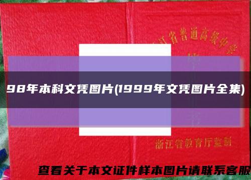 98年本科文凭图片(1999年文凭图片全集)缩略图