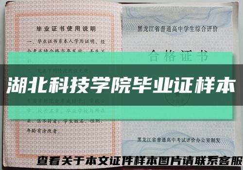 湖北科技学院毕业证样本缩略图
