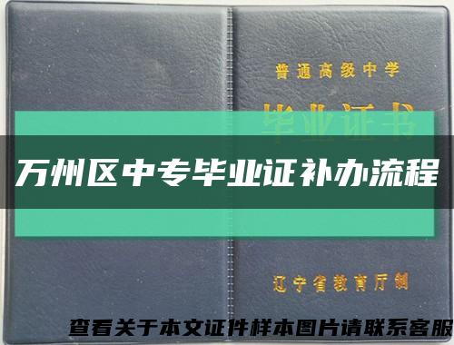 万州区中专毕业证补办流程缩略图