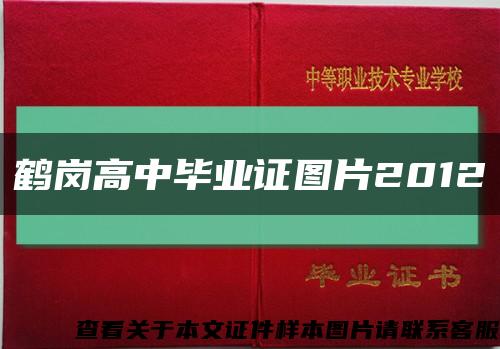 鹤岗高中毕业证图片2012缩略图