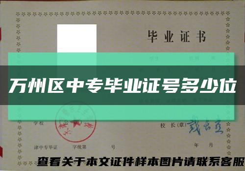 万州区中专毕业证号多少位缩略图