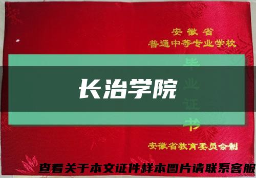 长治学院缩略图