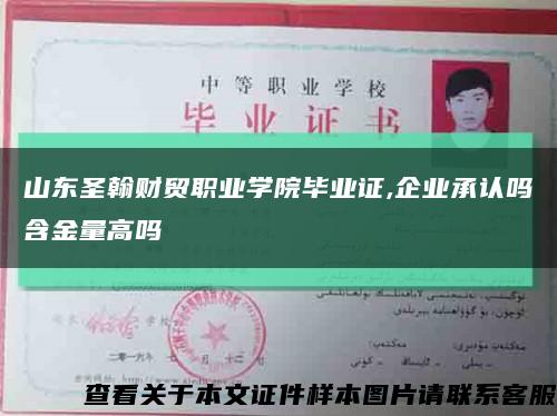 山东圣翰财贸职业学院毕业证,企业承认吗含金量高吗缩略图