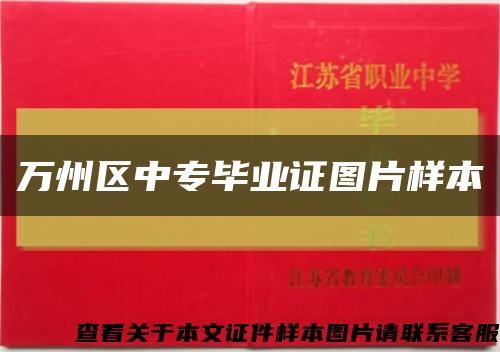 万州区中专毕业证图片样本缩略图