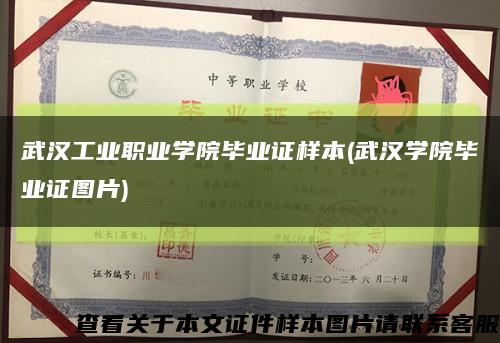 武汉工业职业学院毕业证样本(武汉学院毕业证图片)缩略图