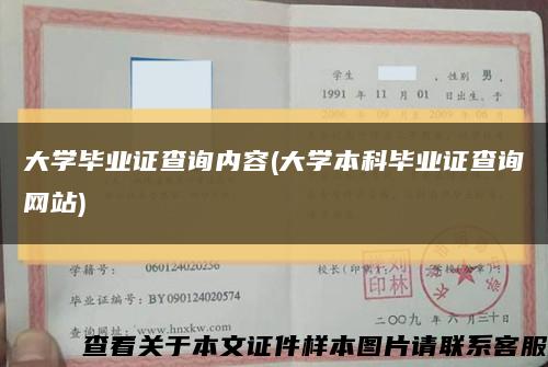 大学毕业证查询内容(大学本科毕业证查询网站)缩略图