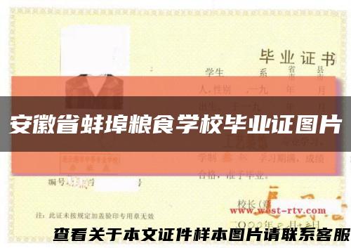 安徽省蚌埠粮食学校毕业证图片缩略图
