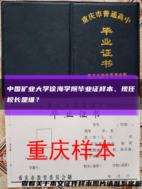 中国矿业大学徐海学院毕业证样本、现任校长是谁？缩略图